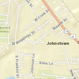 Johnstown Tennessee Street Map