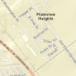 1281 South Jackson Street, Tullahoma, TN Street Map