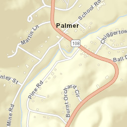 Palmer Tennessee Street Map
