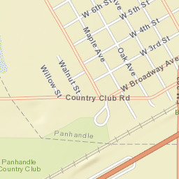 500-598 Oak Avenue, Panhandle, TX 79068 Street Map
