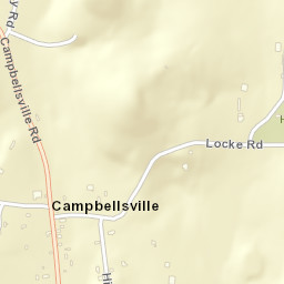 Campbellsville Tennessee Street Map