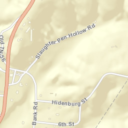 Coalmont Tennessee Street Map