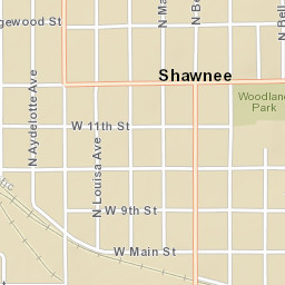 220 North Aydelotte Avenue, Shawnee, OK Street Map
