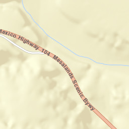 New Mexico 104, NM, America Street Map