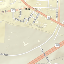 Barling Arkansas Street Map