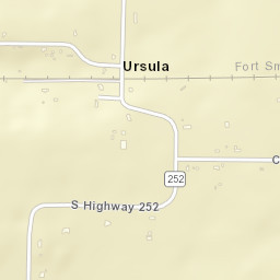 Ursula Arkansas Street Map