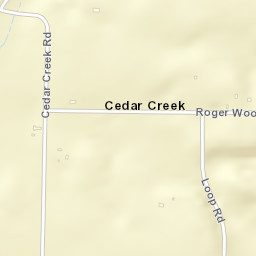 Cedar Creek Arkansas Street Map
