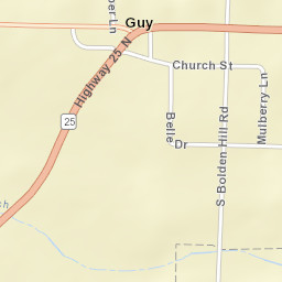 Guy Arkansas Street Map