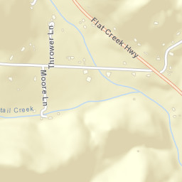 Countyline Tennessee Street Map