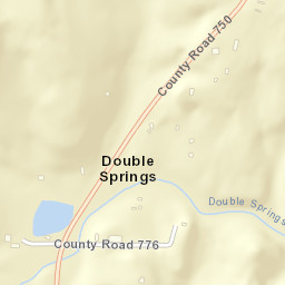 Double Springs Tennessee Street Map