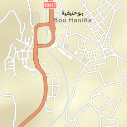 Bou Hanifia el Hamamat Street Map