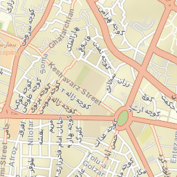 Sanandaj Street Map