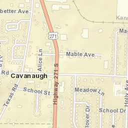 Cavanaugh Arkansas Street Map