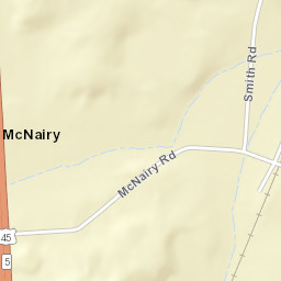 McNairy Tennessee Street Map