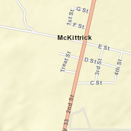 McKittrick California Street Map
