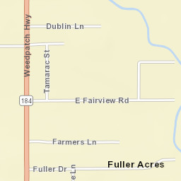 Fuller Acres California Street Map