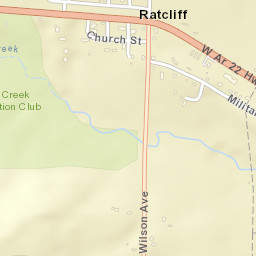 Ratcliff Arkansas Street Map