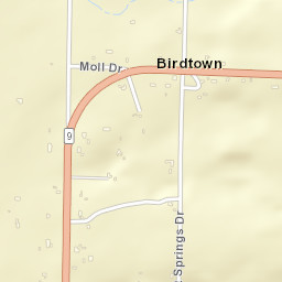 Birdtown Arkansas Street Map