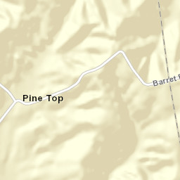 Pine Top Tennessee Street Map