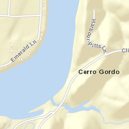 Cerro Gordo Tennessee Street Map