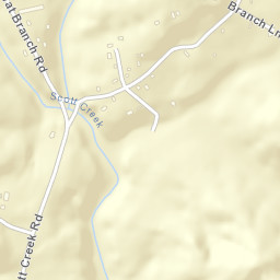 Flat Branch Tennessee Street Map