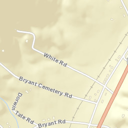 Bryant Tennessee Street Map