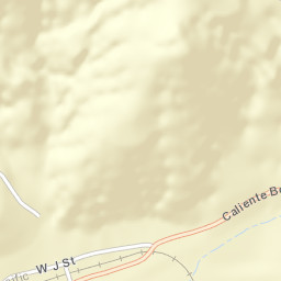 Caliente California Street Map