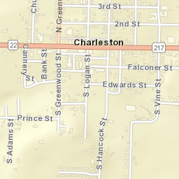 23 North Greenwood Street Charleston AR Street Map