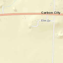 Carbon City Arkansas Street Map