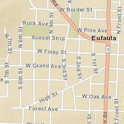 North Main Street, Eufaula, OK 74432, USA Street Map