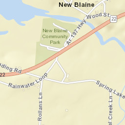New Blaine Arkansas Street Map