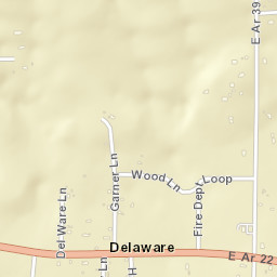 Delaware Arkansas Street Map
