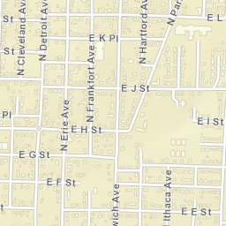 800-898 North Detroit Avenue Russellville Street Map