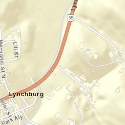 157-279 Lynchburg Highway, Lynchburg Street Map