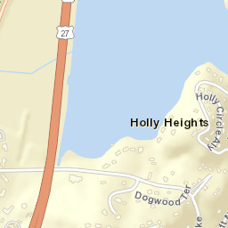 Holly Heights Tennessee Street Map