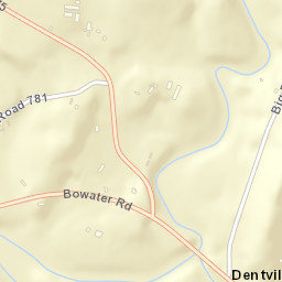 Dentville Tennessee Street Map