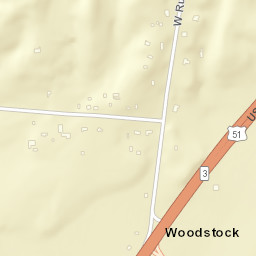 Woodstock Tennessee Street Map