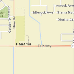 Panama California Street Map