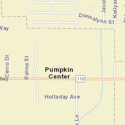 Pumpkin Center California Street Map