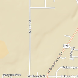 300 East Beech Street, Tecumseh, OK Street Map