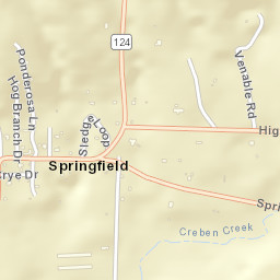 Springfield Arkansas Street Map