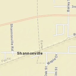 Shannonville Arkansas Street Map