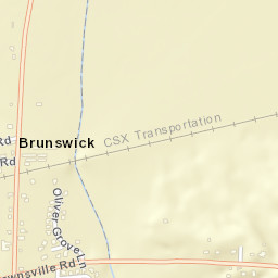 Brunswick Tennessee Street Map
