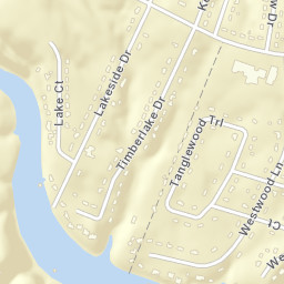 Lakeside Estates Tennessee Street Map