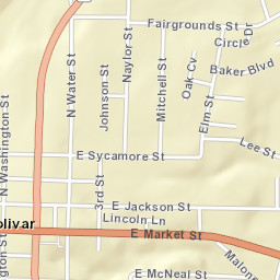 100-102 East Market Street, Bolivar, TN Street Map