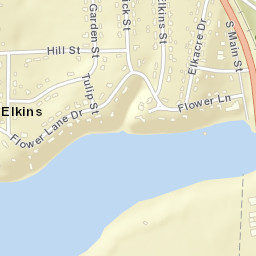 Elkins Tennessee Street Map