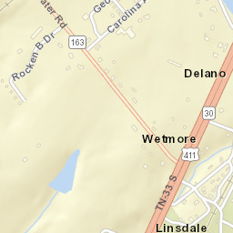 Wetmore Tennessee Street Map
