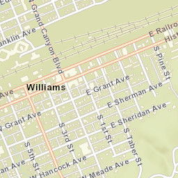 Williams Arizona Street Map
