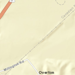 Overton Tennessee Street Map