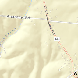 Winchester Springs Tennessee Street Map